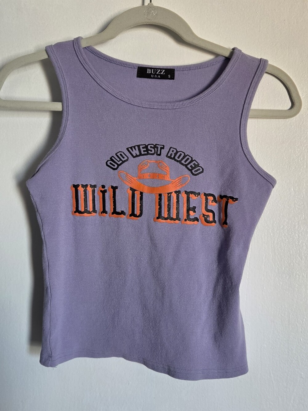 Lavender 'Wild West' Graphic Tank Top